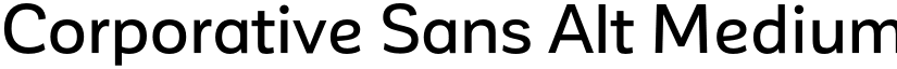 Corporative Sans Alt Medium font