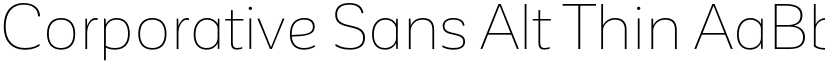 Corporative Sans Alt Thin font