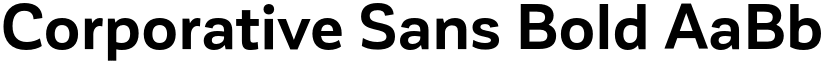 Corporative Sans Bold font
