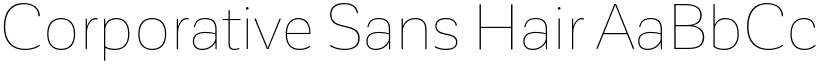 Corporative Sans Hair font