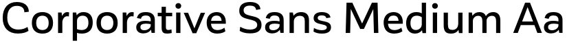 Corporative Sans Medium font