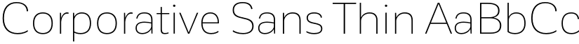 Corporative Sans Thin font