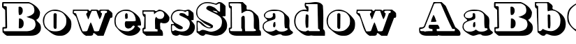 BowersShadow font