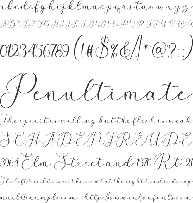 Montens font preview