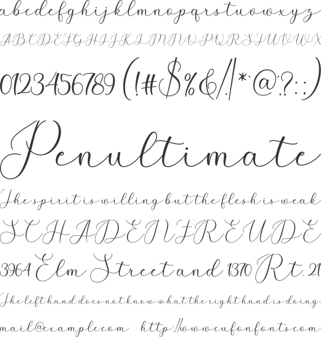 Montens font preview