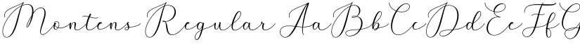 Montens Regular font