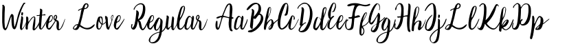 Winter Love Regular font