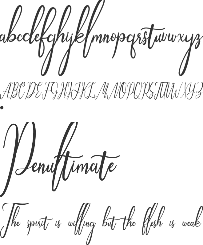Mugelova font preview