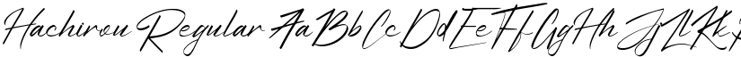 Hachirou Regular font