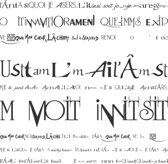 Myl font preview