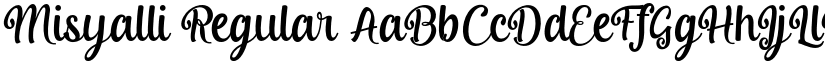 Misyalli Regular font