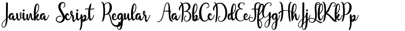 Javinka Script Regular font