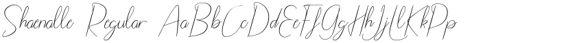 Shaenalle Regular font