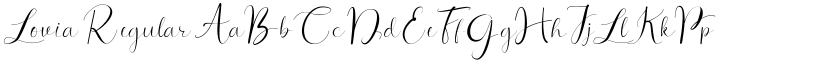 Lovia Regular font