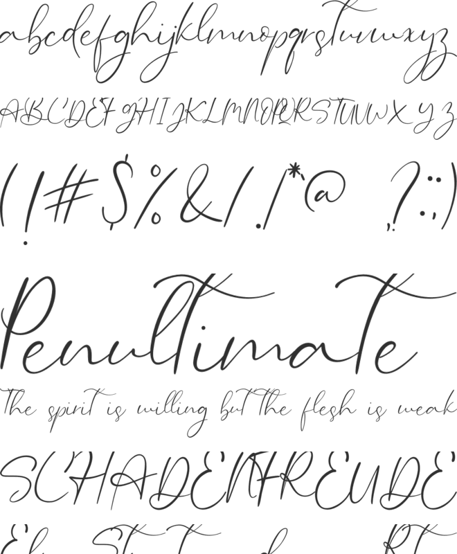 Edwards font preview
