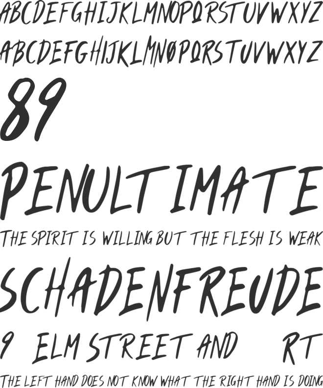 Muttcha font preview