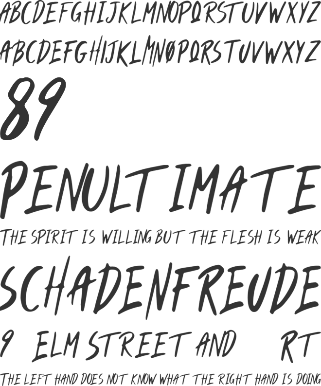 Muttcha font preview