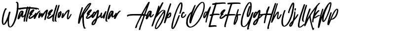 Wattermellon Regular font