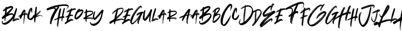 Black Theory Regular font