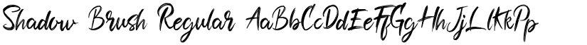 Shadow Brush Regular font