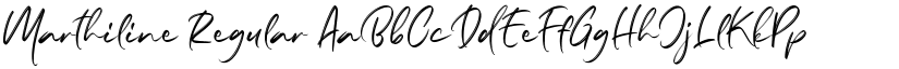 Marthiline Regular font
