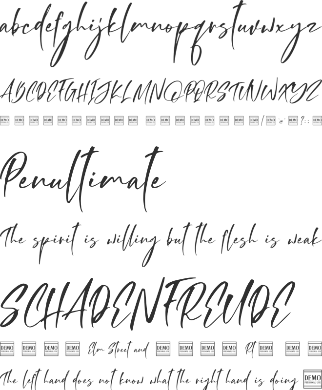 Storytelling font preview