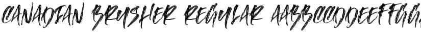 Canadian Brusher Regular font