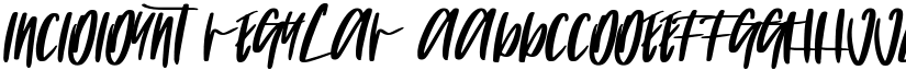 INCIDIDUNT Regular font