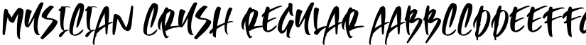 Musician Crush Regular font