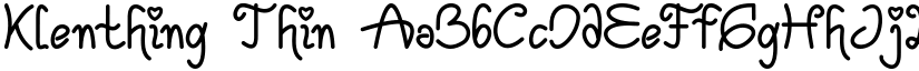 Klenthing font download