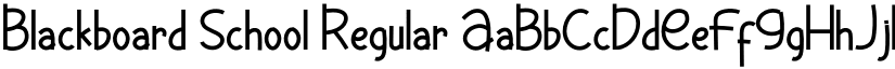 Blackboard School Regular font