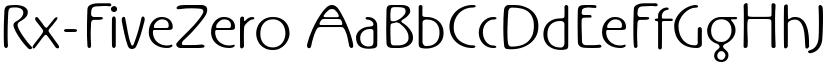 Rx-FiveZero font