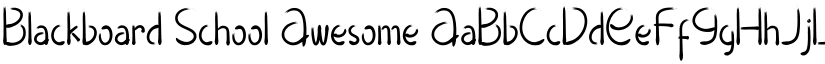 Blackboard School Awesome font