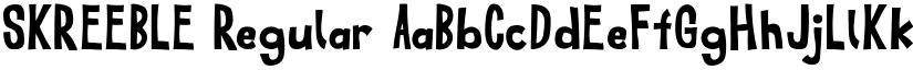 SKREEBLE Regular font