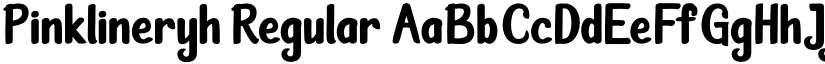 Pinklineryh Regular font
