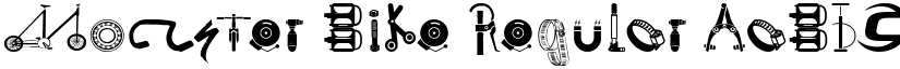 Monster Bike Regular font