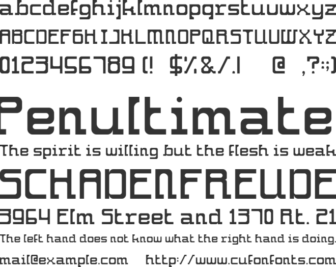 southwest font preview