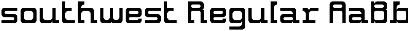 southwest Regular font