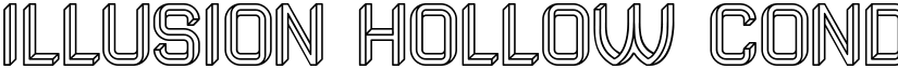 Illusion Hollow Condensed Regular font