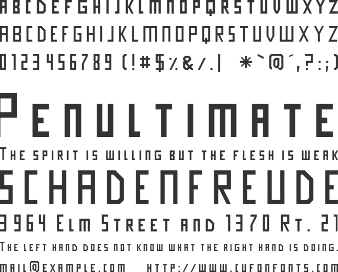 Imagine Slim Extra font preview