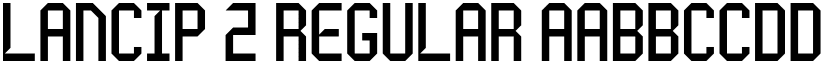 Lancip 2 Regular font