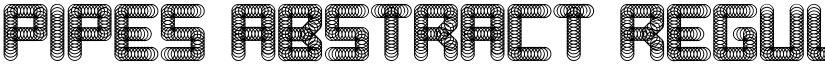 Pipes Abstract Regular font