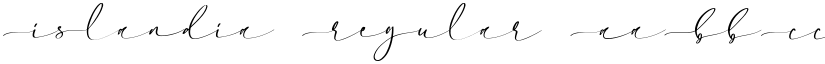 Islandia Regular font