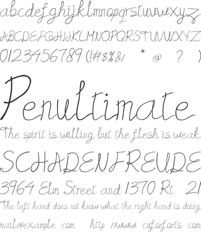Domniquers font preview