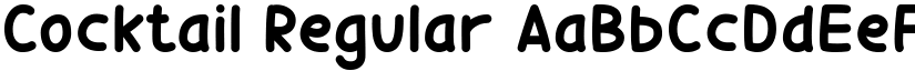 Cocktail Regular font