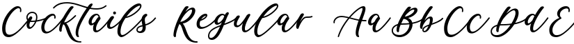 Cocktails Regular font