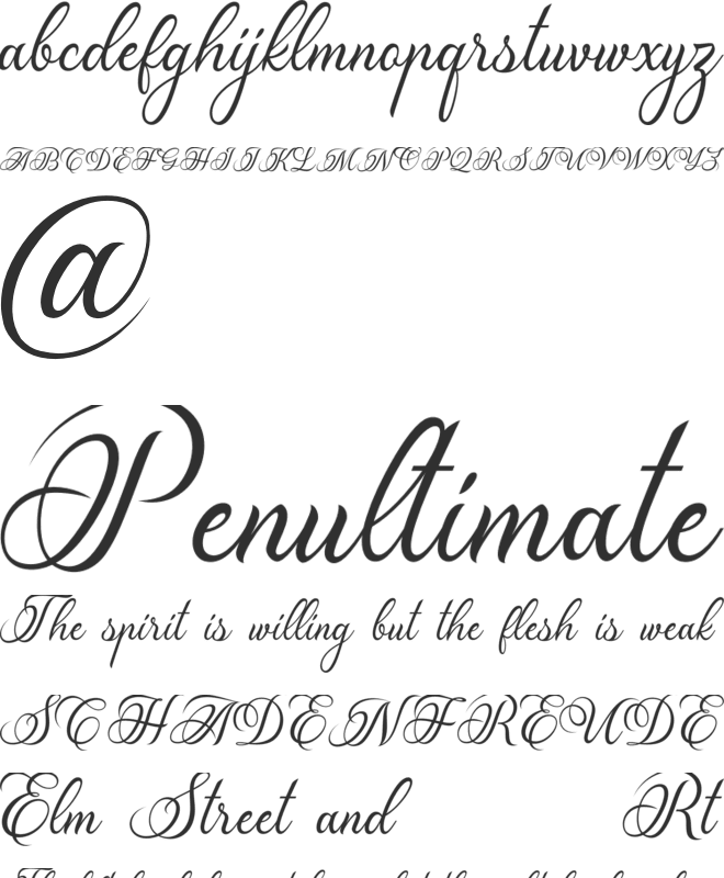 Madelican font preview