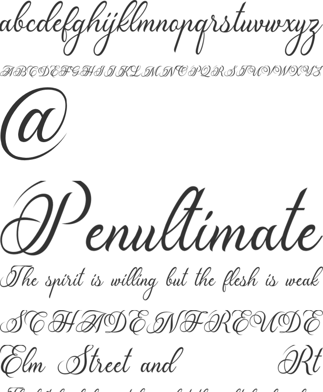 Madelican font preview