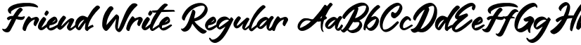 Friend Write font download