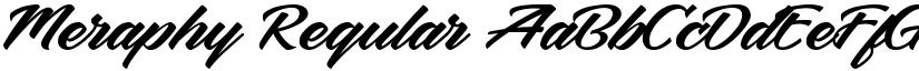 Meraphy Regular font